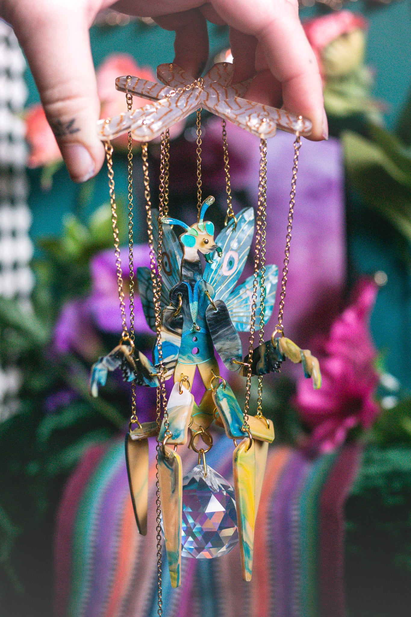 Praying Mantis Window Hanging