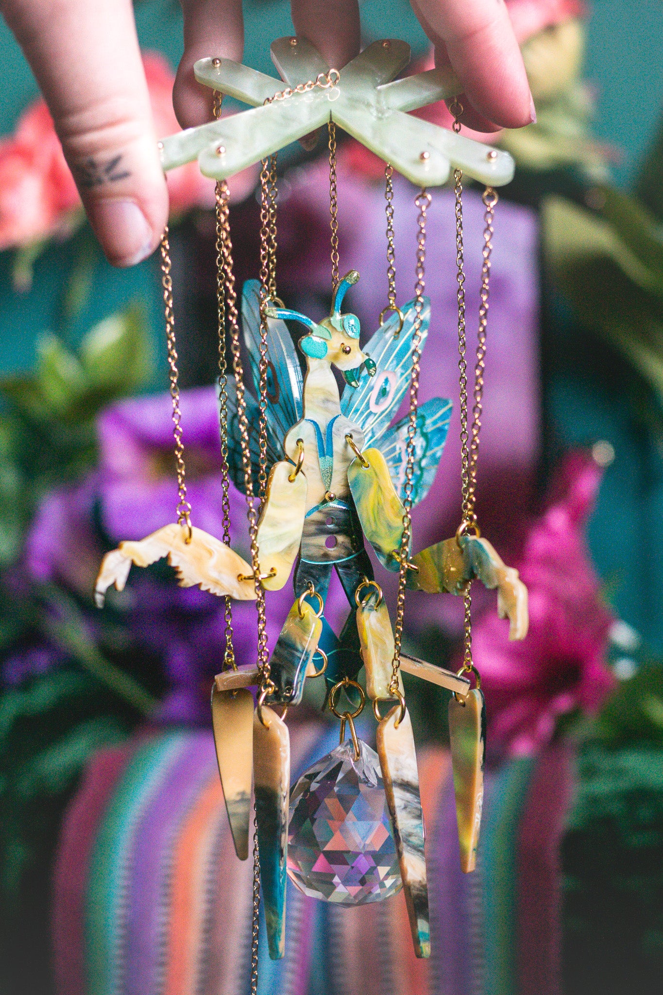 Praying Mantis Window Hanging