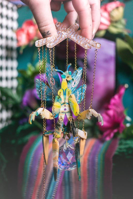 Praying Mantis Window Hanging