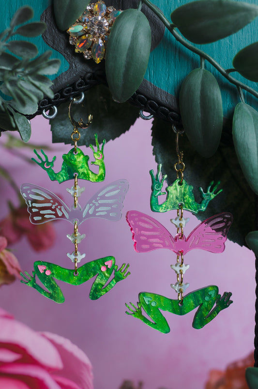 Frog Butterfly Skeleton