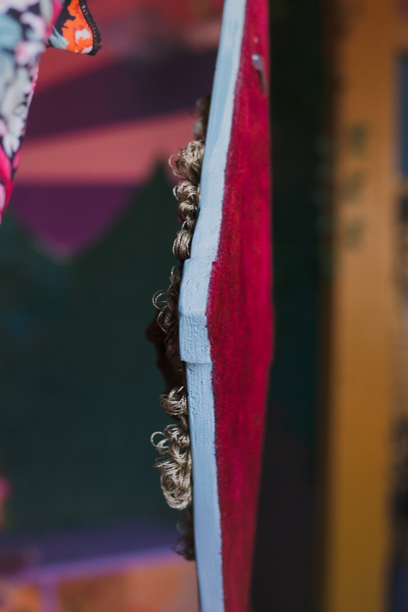 Hand Sculpted Beetle Mirror Wall Hanging