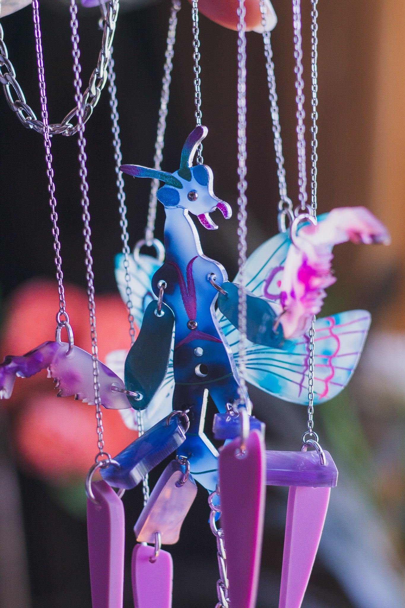 Mini Praying Mantis Window Hanging