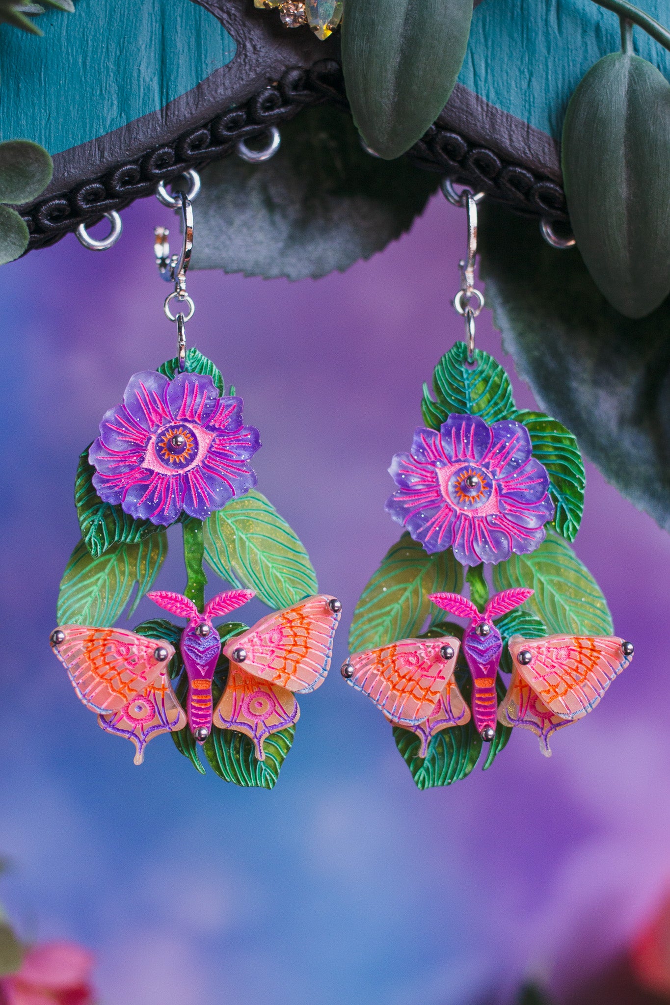 Moth Fidget Earrings
