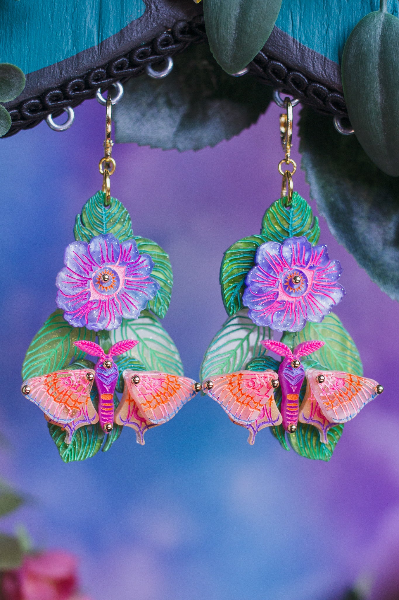 Moth Fidget Earrings