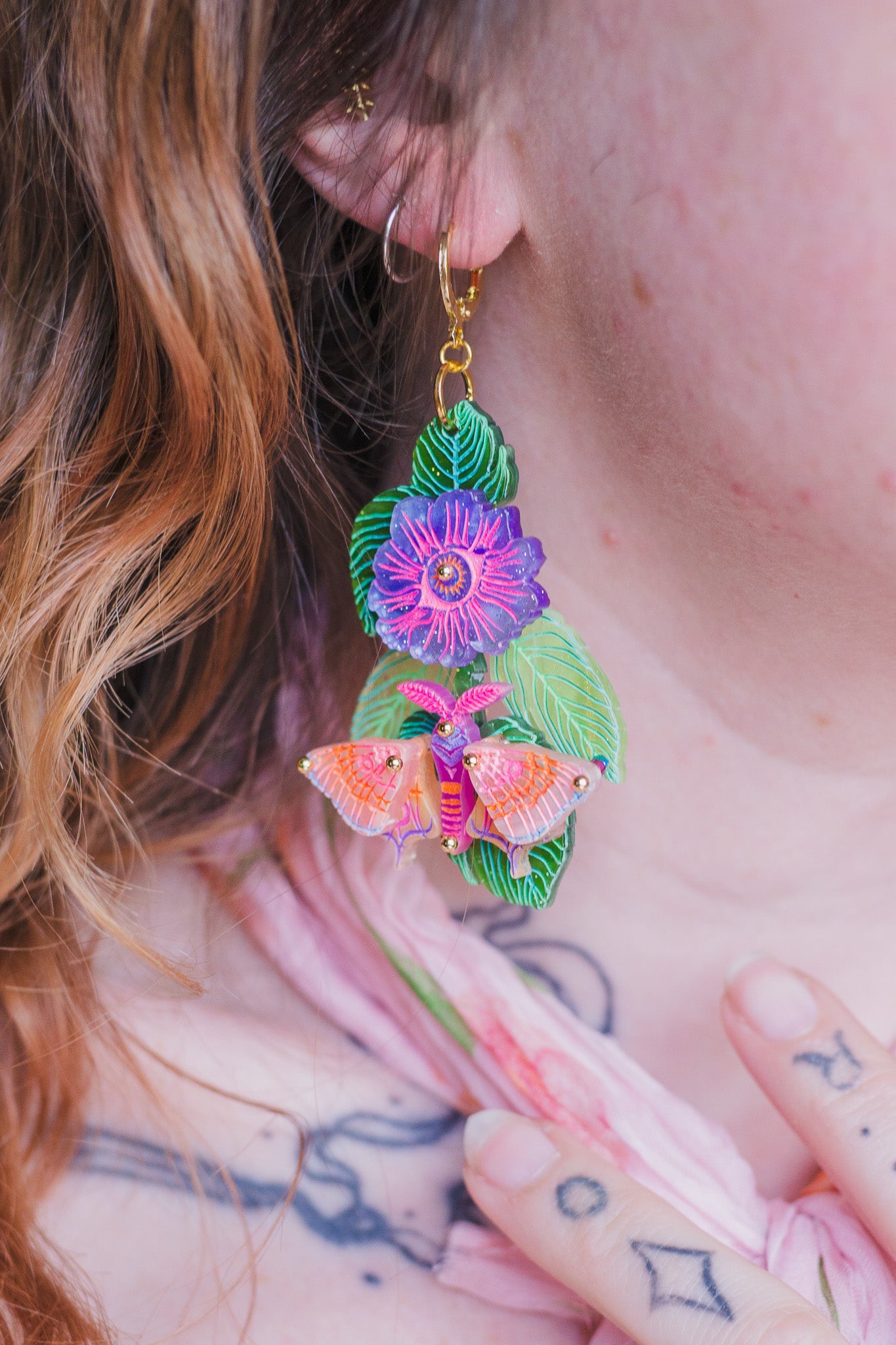 Moth Fidget Earrings